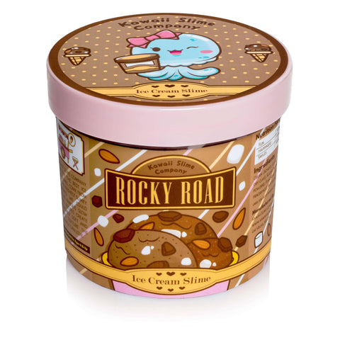 Rocky Road Scented Ice Cream Pint Slime - Kawaii Slime Company
