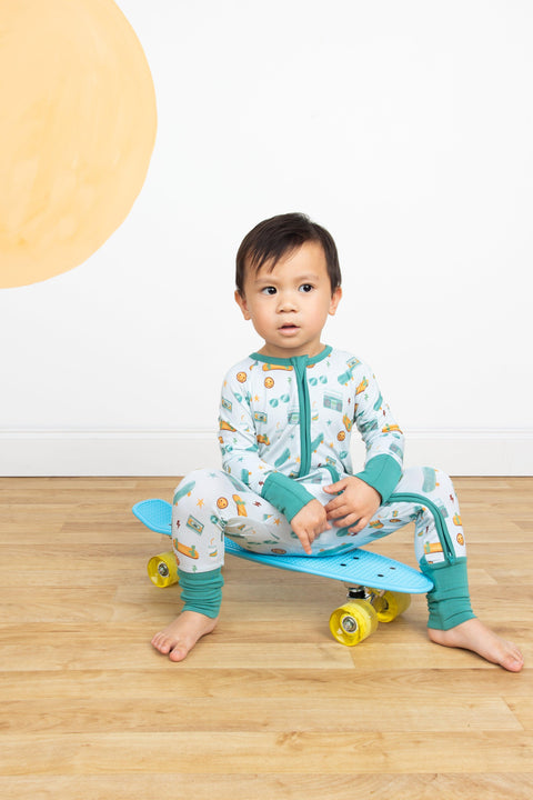 Roll With It Bamboo Baby Pajama - Emerson and Friends