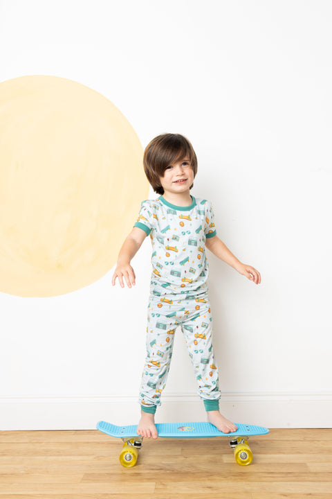 Roll With It Kids Bamboo Pajama Set - Emerson and Friends