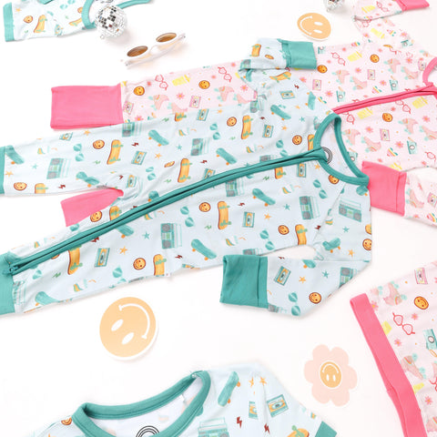 Roll With It Kids Bamboo Pajama Set - Emerson and Friends