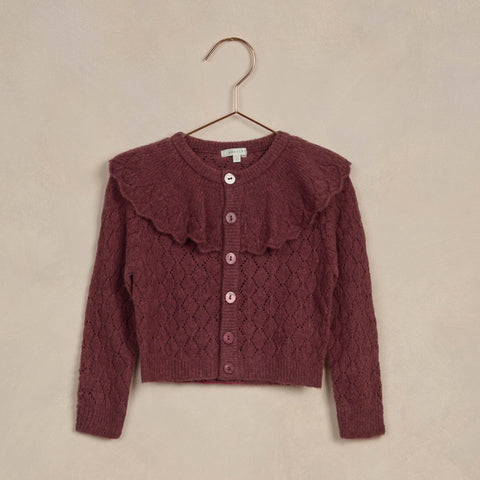 Ruffle Cardigan | Fig - Noralee