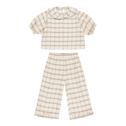 Ruffle Pajamas | Holiday Plaid - Rylee + Cru