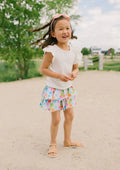 Ruffle Skort in Palm Tree - Ollie Jay