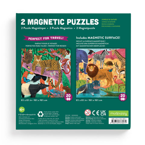 Safari & Jungle Magnetic Puzzle - Mudpuppy