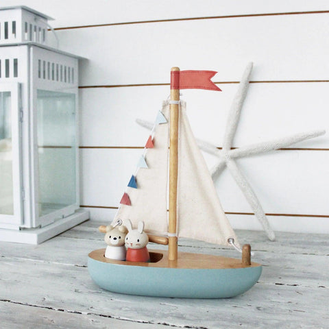 Tender Leaf Toys Sailway Boat Wooden Toy