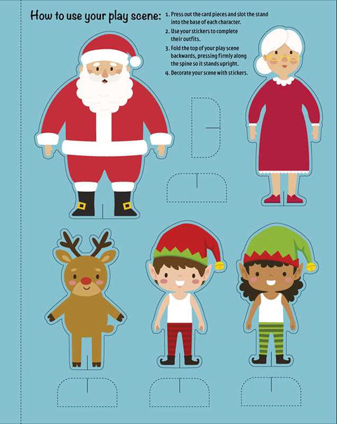 Santa & Friends: Dress-Up Sticker Book - Simon & Schuster