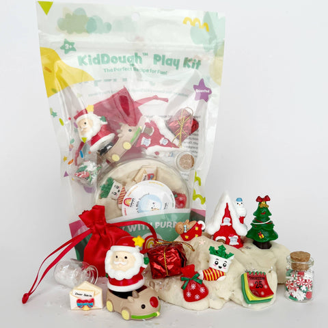 Santa's Cottage (Milk & Cookies) Play Dough Kit - Earth Grown KidDoughs