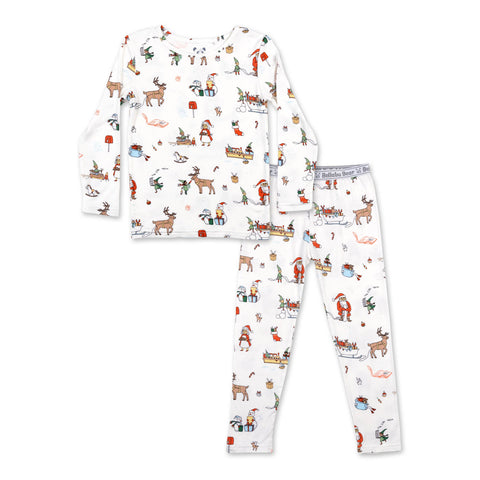 Santa's Workshop Kids Bamboo Pajamas - Bellabu Bear