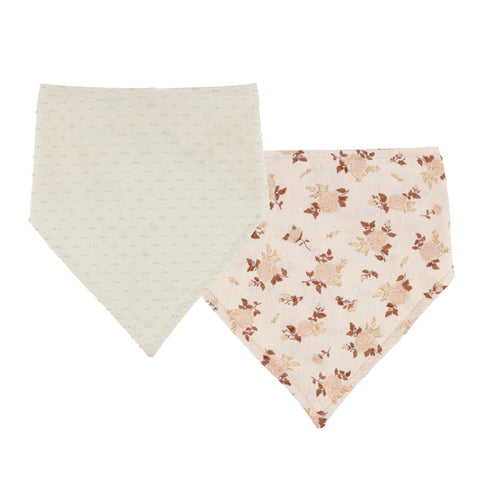 Scarf Bib Set | Harvest Rose & Natural - Rylee + Cru