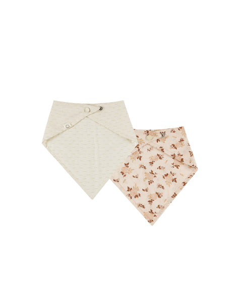 Scarf Bib Set | Harvest Rose & Natural - Rylee + Cru