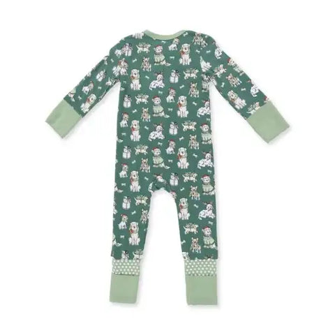 Convertible Romper - Christmas Dogs Uni