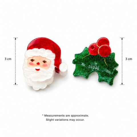 Santa Holly Berry Hair Claws