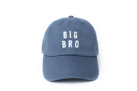 Dusty Blue Big Bro Hat for Boys