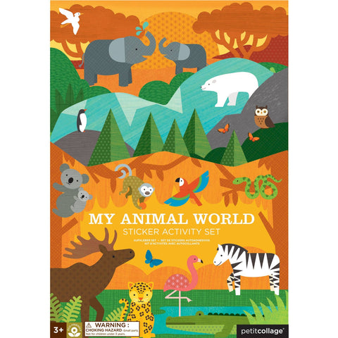 Sticker Activity Set (My Animal World) - Petit Collage