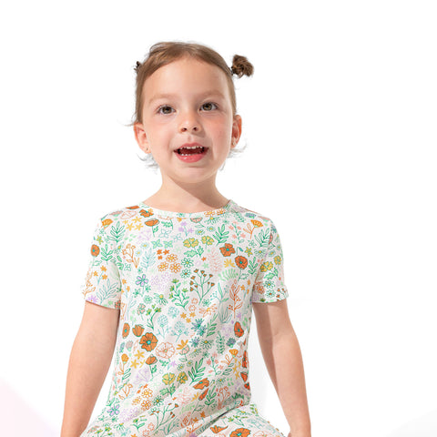 Summer Floral Girls Bamboo Dress - Bellabu Bear