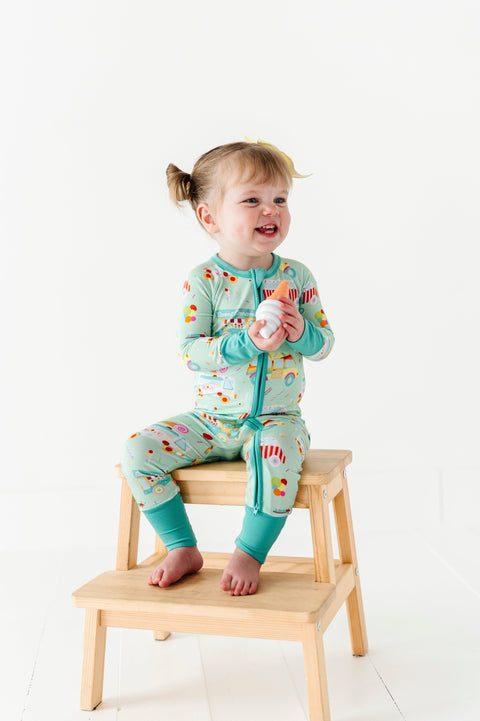 Sundae Funday Baby Bamboo Pajamas - Kiki + Lulu