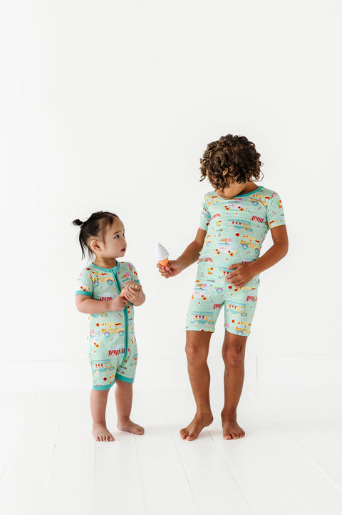 Sundae Funday Kids Bamboo Pajamas - Kiki + Lulu