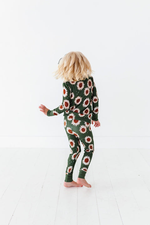 Sunflowers Kids Bamboo Pajamas - Kiki + Lulu