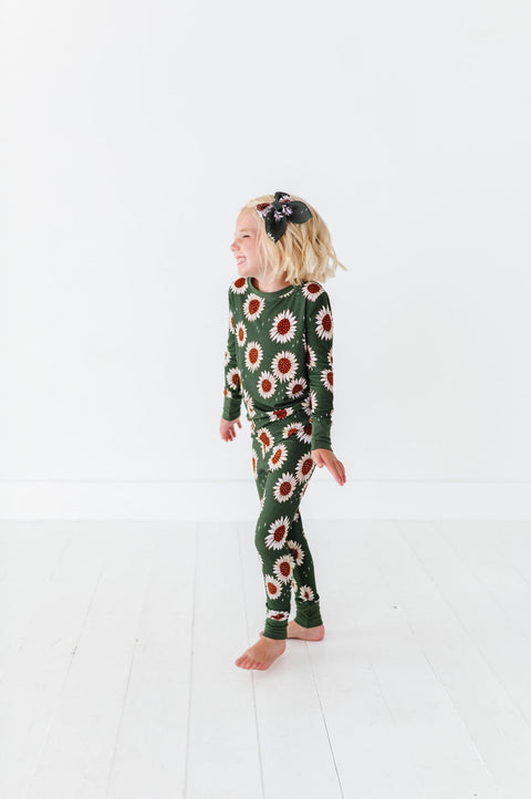 Sunflowers Kids Bamboo Pajamas - Kiki + Lulu