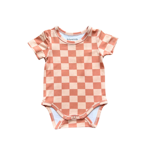 Sunset Checker Baby Bodysuit Onesie - Babysprouts