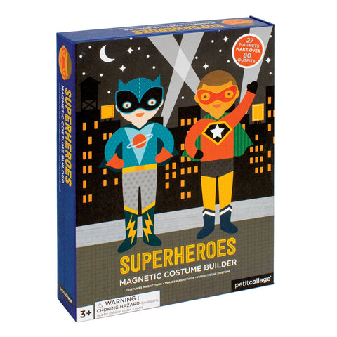 Superheroes Magnetic Dress Up Play Set - Petit Collage