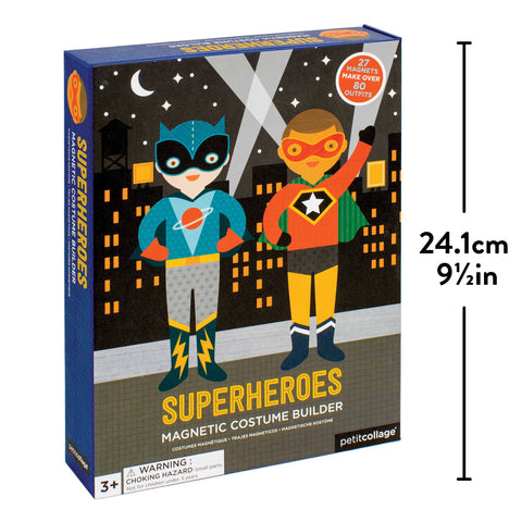 Superheroes Magnetic Dress Up Play Set - Petit Collage