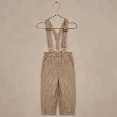 Suspender Pant | Golden Houndstooth - Noralee