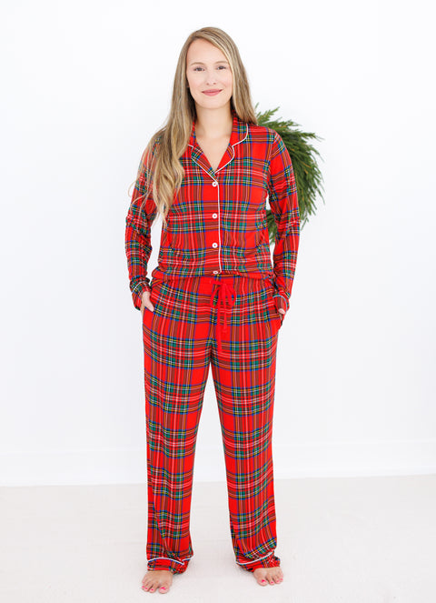 Tartan Plaid Women's Lounge Set - Birdie Bean