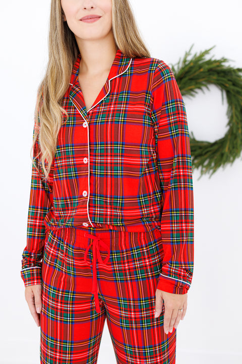 Tartan Plaid Women's Lounge Set - Birdie Bean