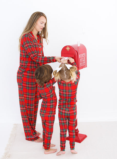 Tartan Plaid Women's Lounge Set - Birdie Bean