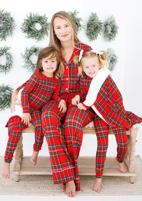 Tartan Plaid Women's Lounge Set - Birdie Bean