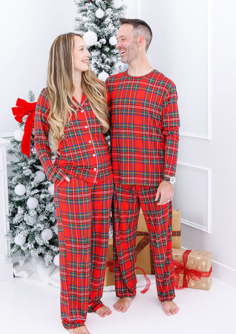 Tartan Plaid Women's Lounge Set - Birdie Bean