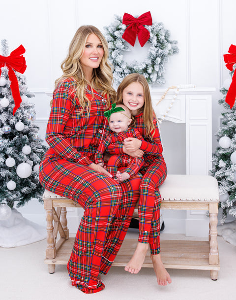 Tartan Plaid Women's Lounge Set - Birdie Bean