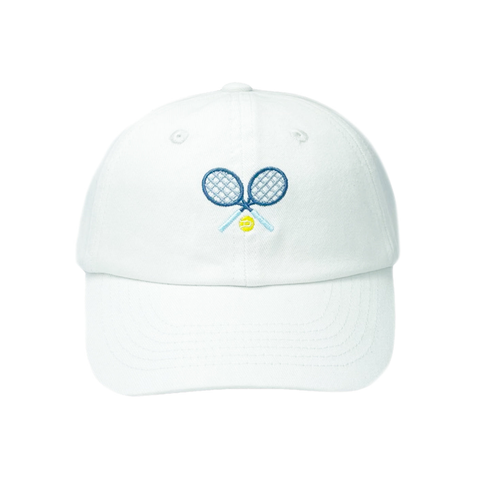 Tennis Baseball Hat - Bits & Bows