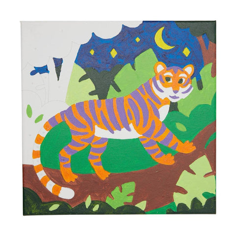 Terrific Tiger Colorific Canvas Paint By Number Kit - Butterbugboutique