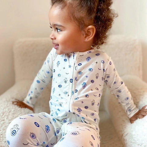 The Eye Bamboo Convertible Footie Pajama - Bellabu Bear