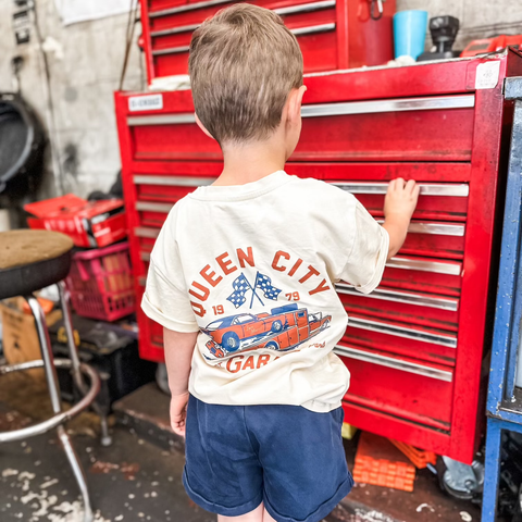 The Queen City Garage Boys Graphic Tee - Little Rad Things