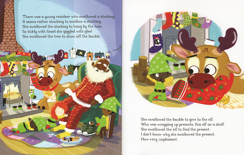 There Was a Young Reindeer Who Swallowed a Present Book - EDC Publishing