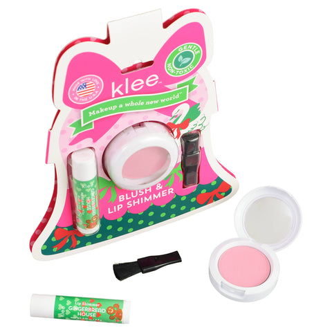 Tinsel Dream - Holiday Blush and Lip Shimmer Set: Tinsel Dream - Klee Naturals