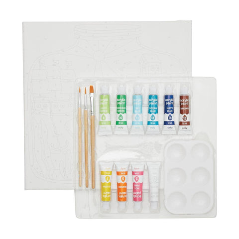 Tiny Treasures Colorific Canvas Paint By Number Kit - OOLY
