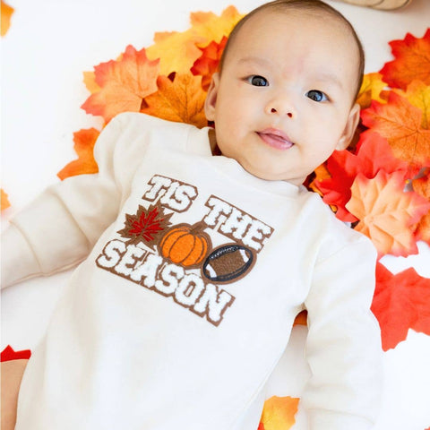 Tis The Season Pumpkin Patch Baby Romper - Sweet Wink