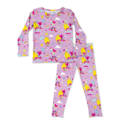 Trolls Valentine's Day Kids Bamboo Pajama Set - Bellabu Bear