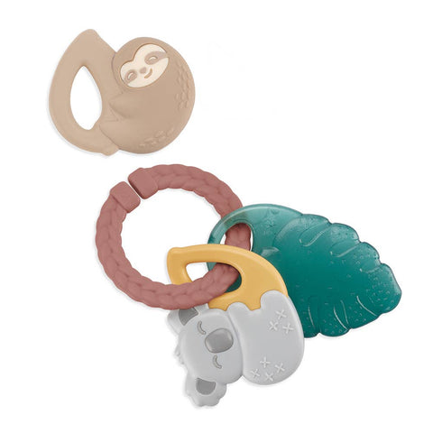 Tropical Itzy Keys Texture Ring with Teether + Rattle - Itzy Ritzy