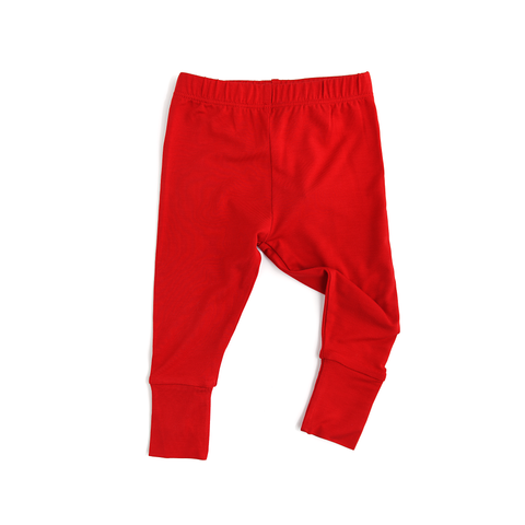 True Red Bamboo Leggings - Gigi and Max