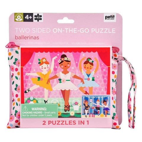 Two Sided On-The-Go Puzzle Ballerina - Petit Collage