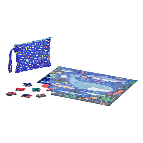 Two Sided On-The-Go Puzzle (Under The Sea) - Petit Collage