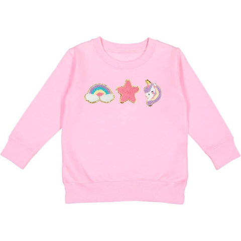 Unicorn Doodle Patch Kids Sweatshirt - Sweet Wink