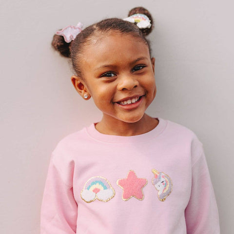 Unicorn Doodle Patch Kids Sweatshirt - Sweet Wink