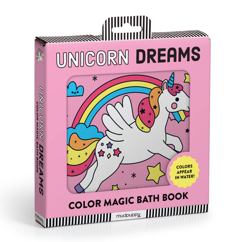 Unicorn Dreams Color Magic Bath Book - Mudpuppy