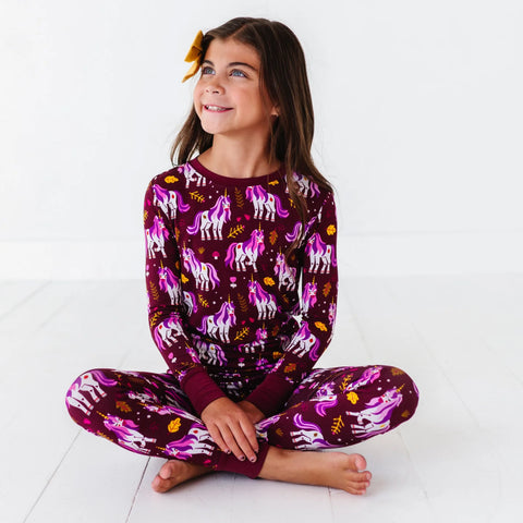 Unicorn Dreams Kids Bamboo Pajamas - Kiki + Lulu